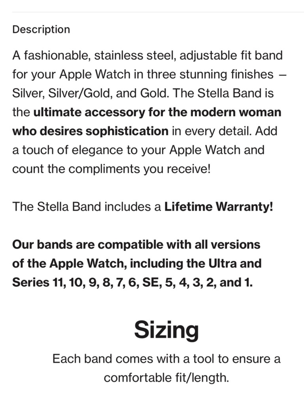 Solace Stella Band Silver Stainless Steel Replacement Watch Strap - Picture 5 of 9